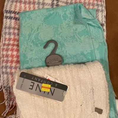 Scarves with tags
