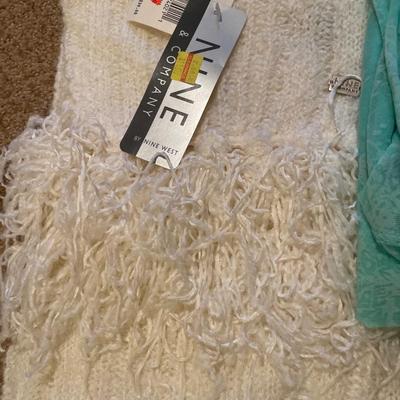 Scarves with tags
