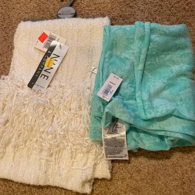 Scarves with tags