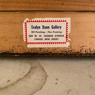 Vintage impressionistic Paris street scene in ornate frame