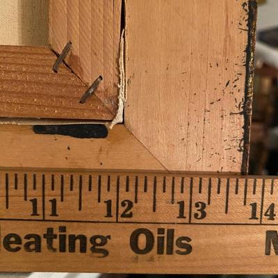 Vintage impressionistic Paris street scene in ornate frame