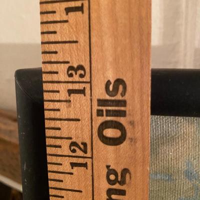 VIntage seascape Marsh Reeds painting