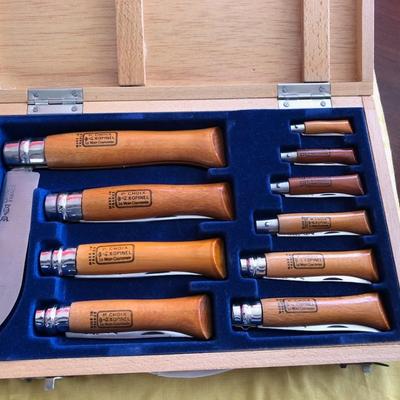 Opinel Carbon Steel Folding Knife Collector Set