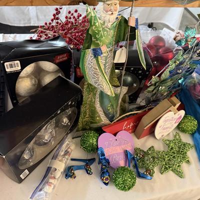 Lot 11: Long Table of Holiday Goodies