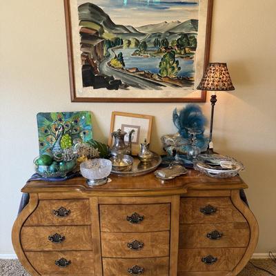 Lot 18: Art, Beautiful Cabinet & More