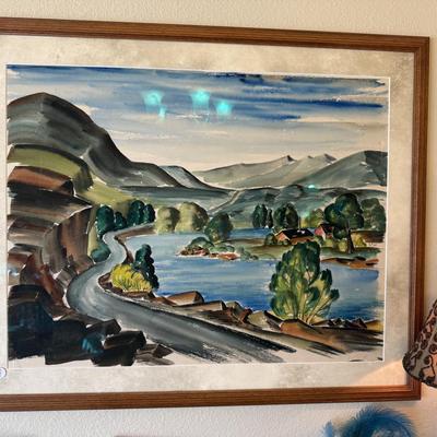 Lot 18: Art, Beautiful Cabinet & More