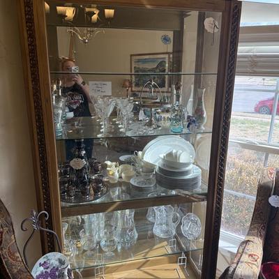 Lot 19: Curio, Chairs & More