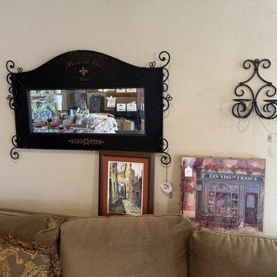 Lot 25: Couch, Kitchen Shelf & More