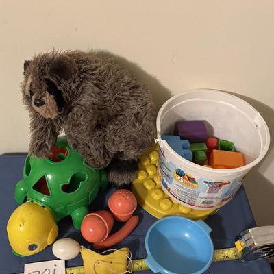 Racoon Hat and Toys