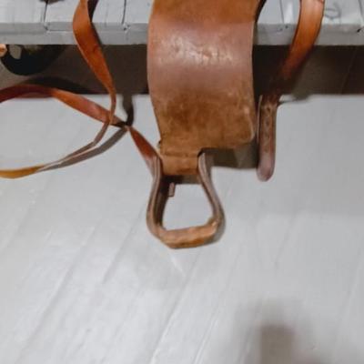 LEATHER SADDLE BY BOB MARRS STOCKMAN'S SADDLERY AMARILLO TEXAS