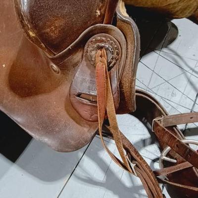 LEATHER SADDLE BY BOB MARRS STOCKMAN'S SADDLERY AMARILLO TEXAS