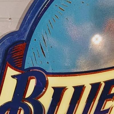 BLUE MOON MIRRORED BEER SIGN