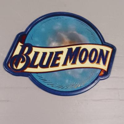BLUE MOON MIRRORED BEER SIGN