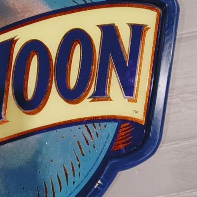 BLUE MOON MIRRORED BEER SIGN