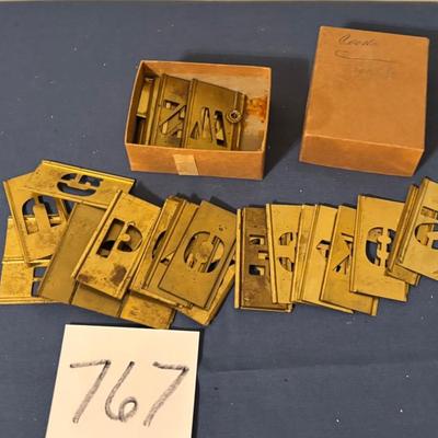 Vintage Brass Stencil Set