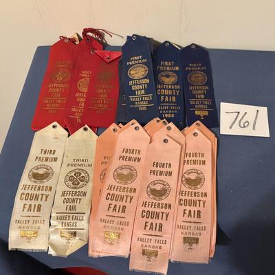 Vintage 1930-40 Jefferson Co. Fair Ribbons