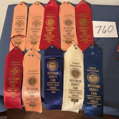 Vintage 30-40s Jefferson Co. Ribbons