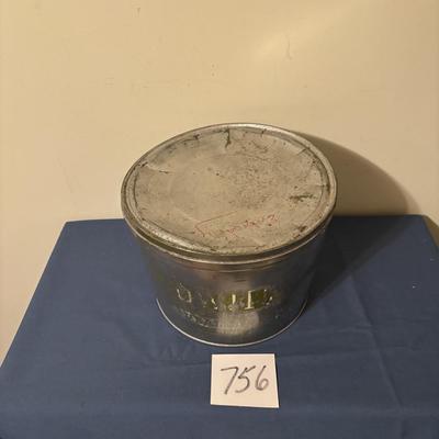 Vintage Can With Lid