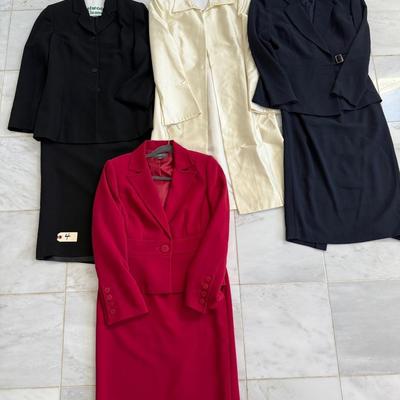 DESIGNER COCKTAIL DRESS & SUIT LOT