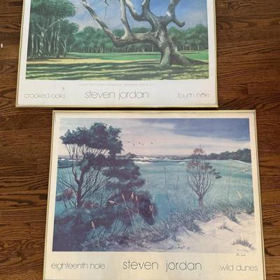 PAIR GOLF PRINTS Steven Jordan