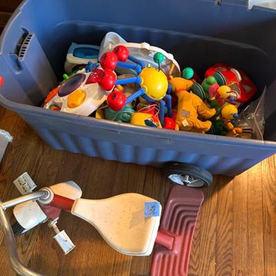 TRICYCLE, BABY TOY LOT