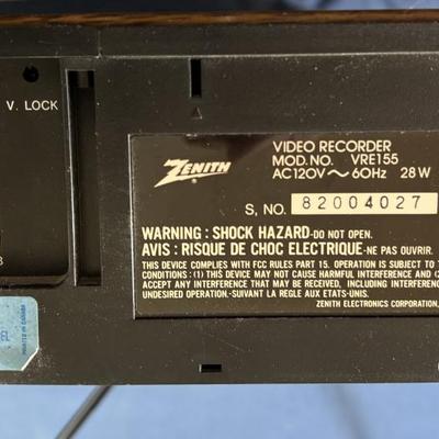 Zenith Video Recorder and Player