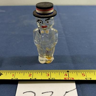Vintage Lilac Lioret Glass Man Perfume Bottle