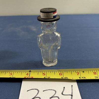 Vintage Glass Lilac Loiret Perfume Bottle
