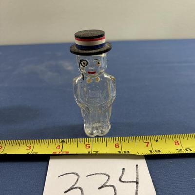 Vintage Glass Lilac Loiret Perfume Bottle
