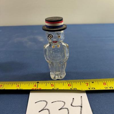 Vintage Glass Lilac Loiret Perfume Bottle