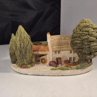 Pair of Cottage Figurines- One is Musical