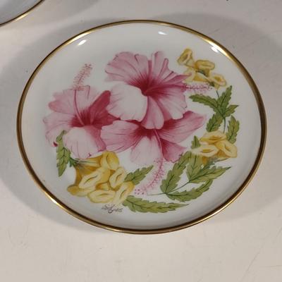 Collection of Miniature Porcelain Pin/Butter Pat Dishes- Assorted Makers
