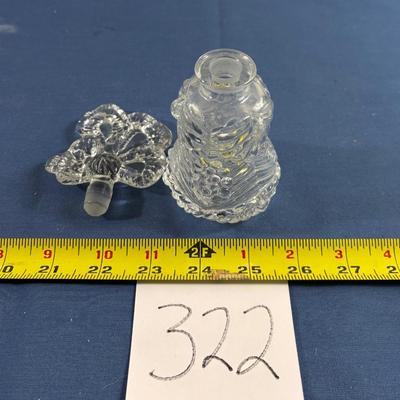 Vintage Pressed Glass Perfume Bottle