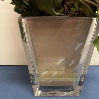 Flower Arrangement in Footprint Vase