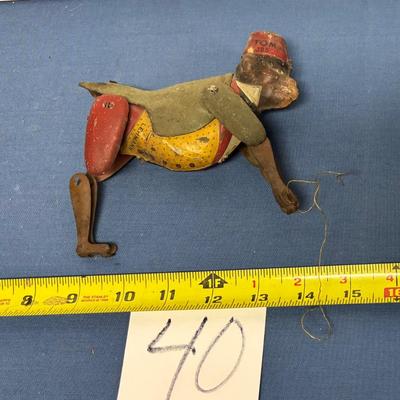 Vintage German Lehmann Tom Climbing Monkey