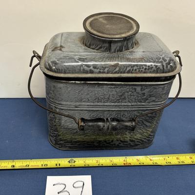 Vintage Graniteware Lunch Box