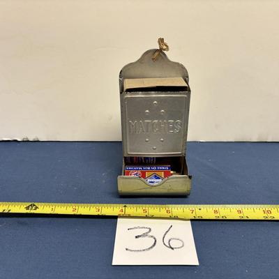 Metal Matchbox Holder