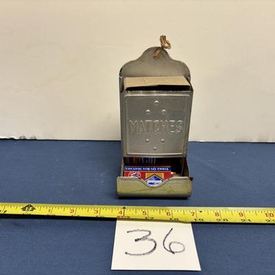 Metal Matchbox Holder