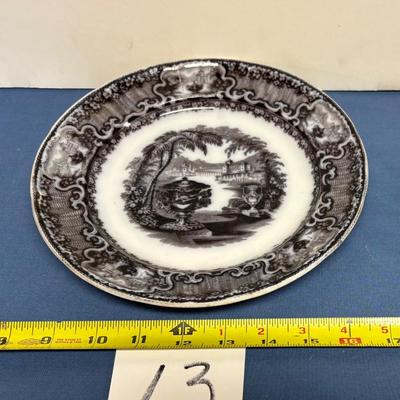Vintage Pearl Stoneware Plate