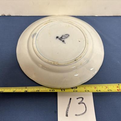 Vintage Pearl Stoneware Plate