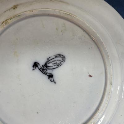 Vintage Pearl Stoneware Plate