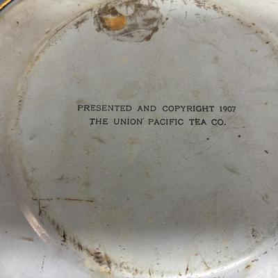 1907 Union Pacific Tea Co. Tin Plate