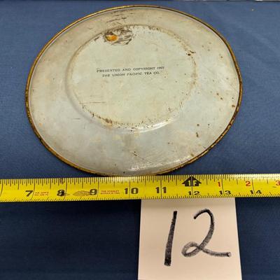 1907 Union Pacific Tea Co. Tin Plate