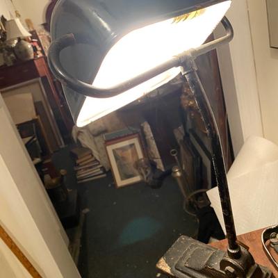 1930s vintage Art Deco notary lamp