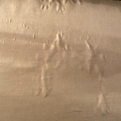 antique large heavy leather quality suitcase