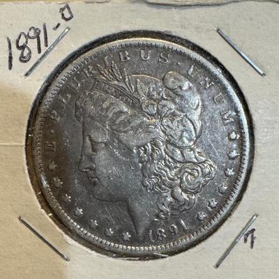 1891 O Morgan Silver Dollar