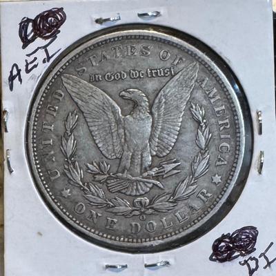 1891 O Morgan Silver Dollar