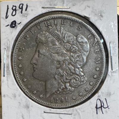 1891 O Morgan Silver Dollar