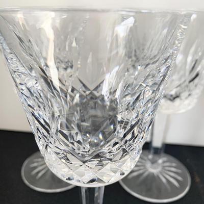 Waterford Lead Crystal 6” Sherry Champagne Glasses