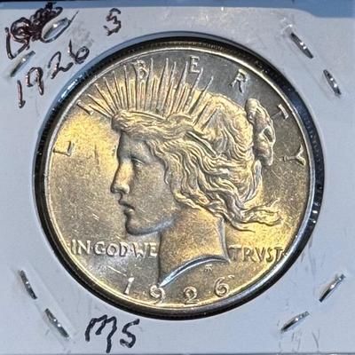 1926 S Peace Dollar